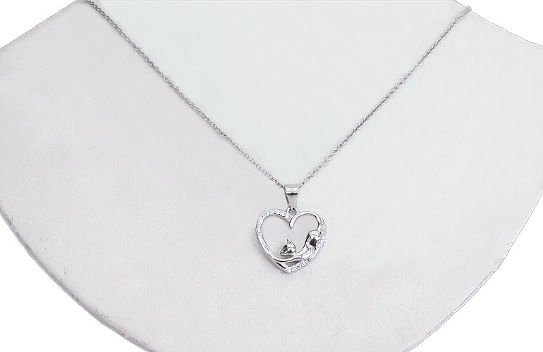 Cats In My Heart Necklace