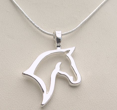 Horse Silhouette Necklace