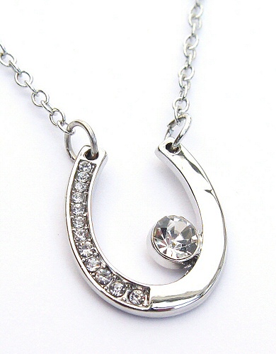 Buy Silver Plated Horseshoe Necklace only £15.99